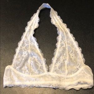 White free people halter bralette